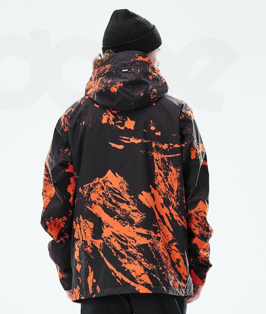 Orange Men's Dope Blizzard Light Outdoor Jackets | NZ_D2355