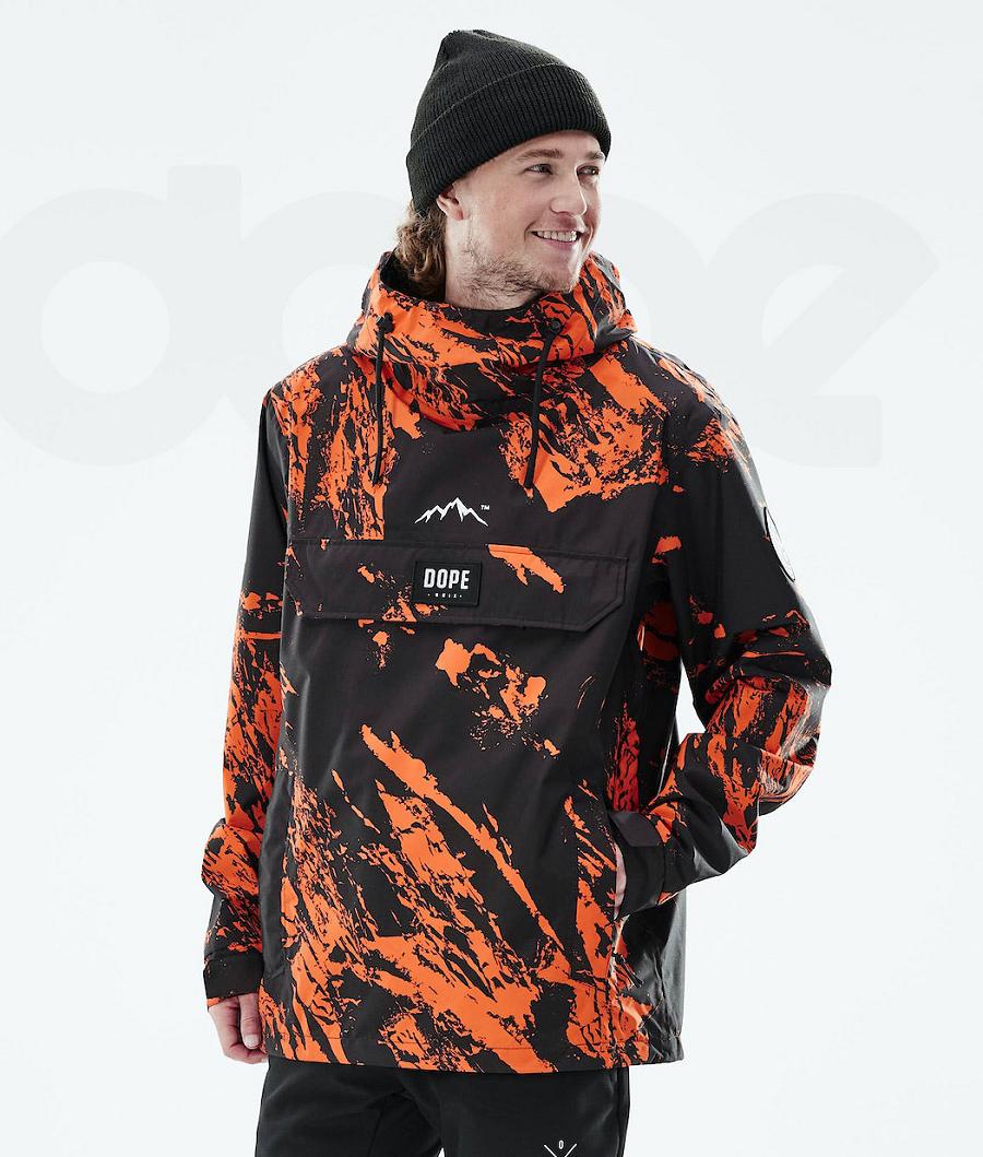 Orange Men\'s Dope Blizzard Light Outdoor Jackets | NZ_D2355