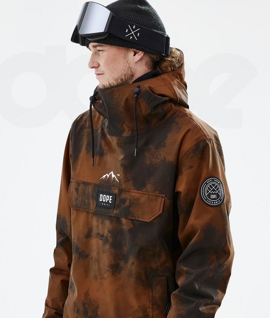 Orange Men's Dope Blizzard Ski Jackets | NZ_D1644