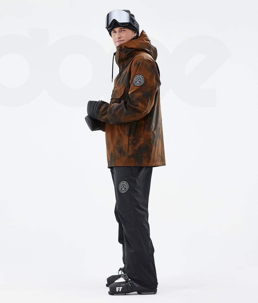 Orange Men's Dope Blizzard Ski Jackets | NZ_D1644
