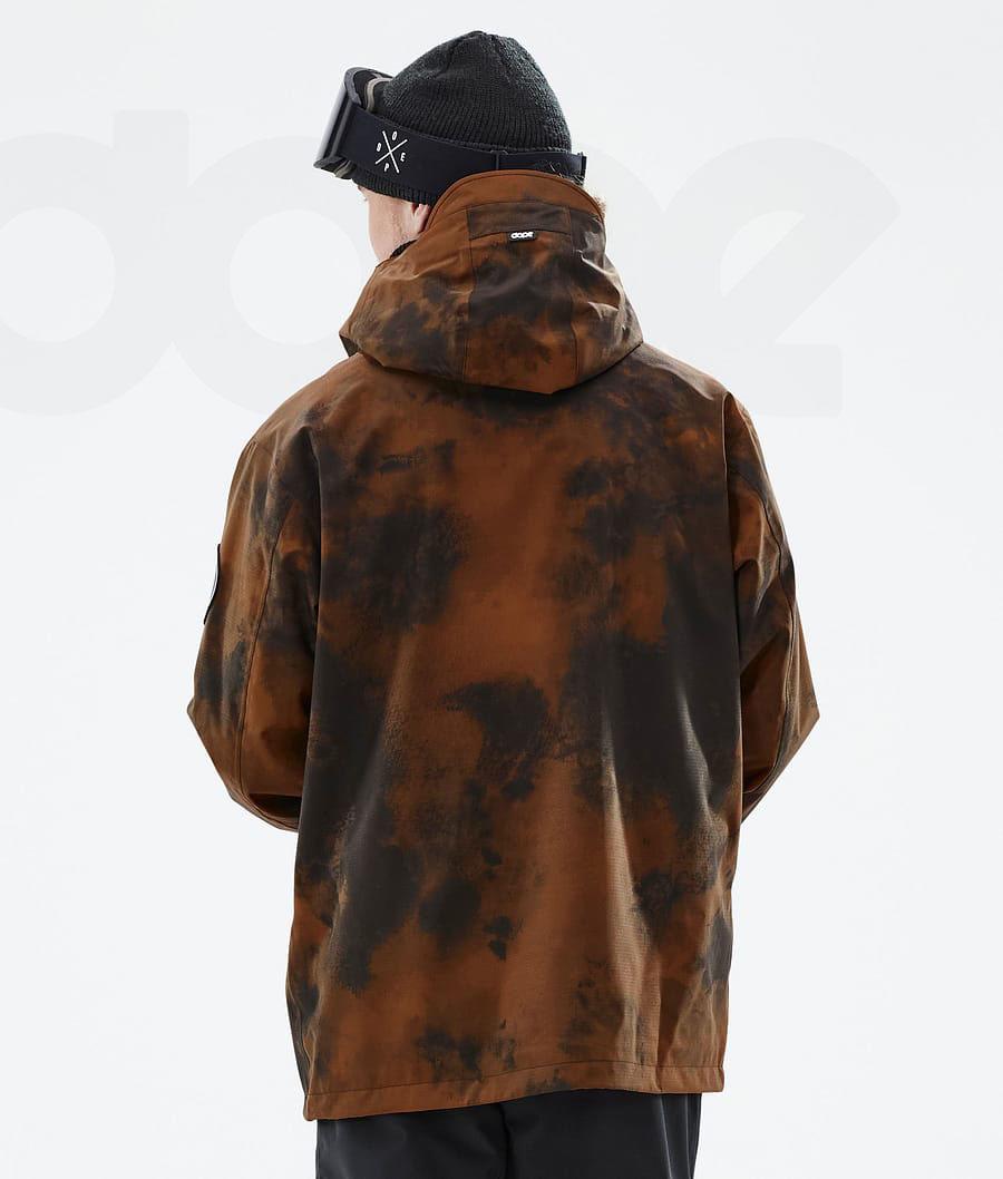 Orange Men's Dope Blizzard Ski Jackets | NZ_D1644