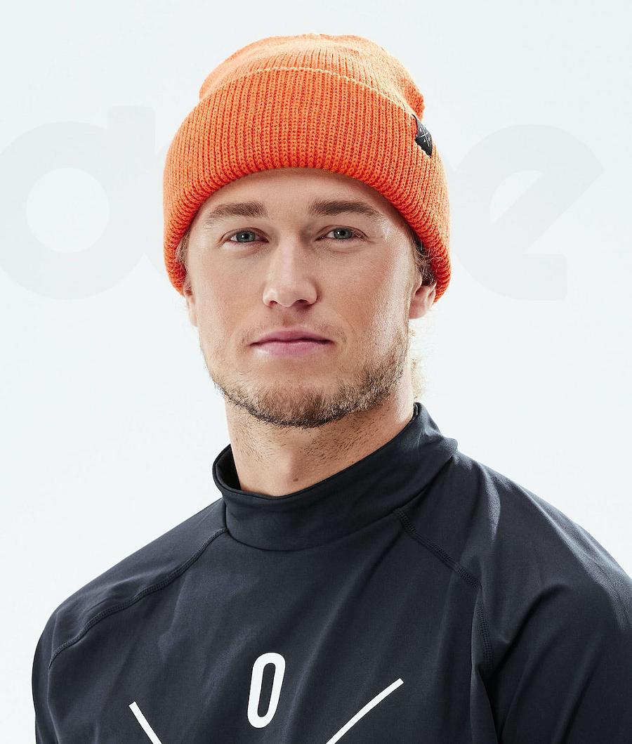 Orange Men's Dope Drifter II Beanies | NZ_D1861
