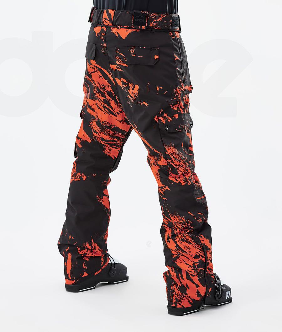 Orange Men's Dope Iconic Ski Pants | NZ_D1165