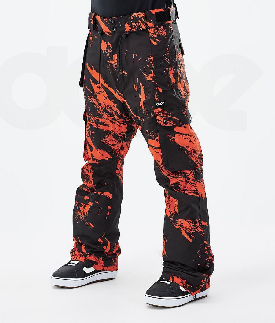 Orange Men\'s Dope Iconic Snowboard Pants | NZ_D2423