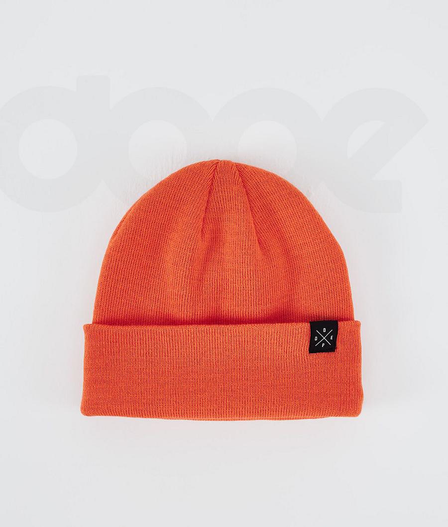 Orange Men\'s Dope Solitude Beanies | NZ_D1543