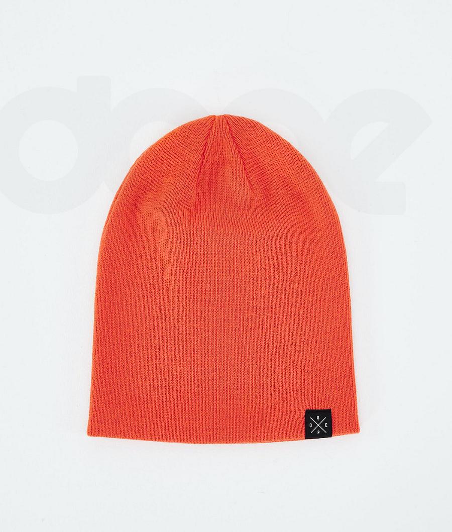 Orange Men's Dope Solitude Beanies | NZ_D2068