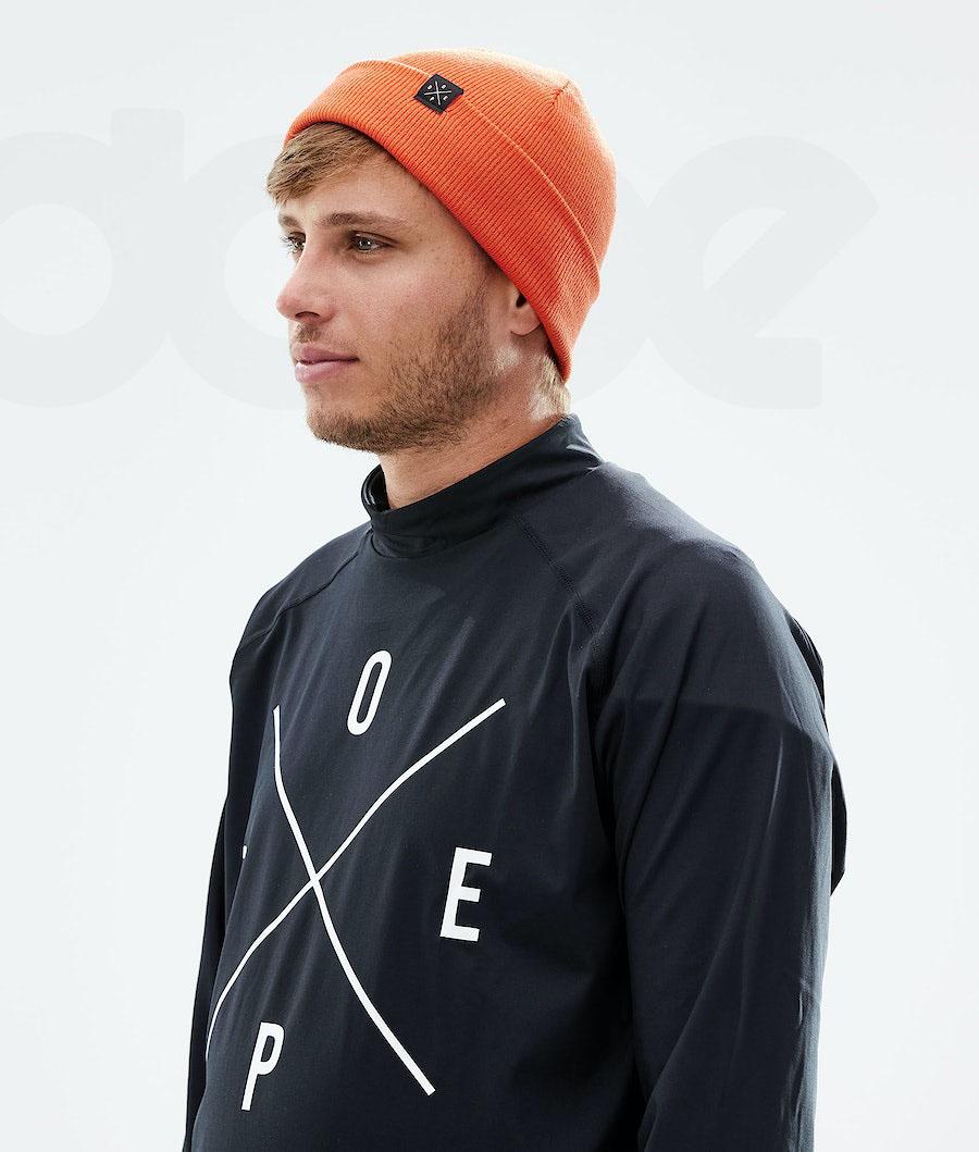 Orange Men's Dope Solitude Beanies | NZ_D2068