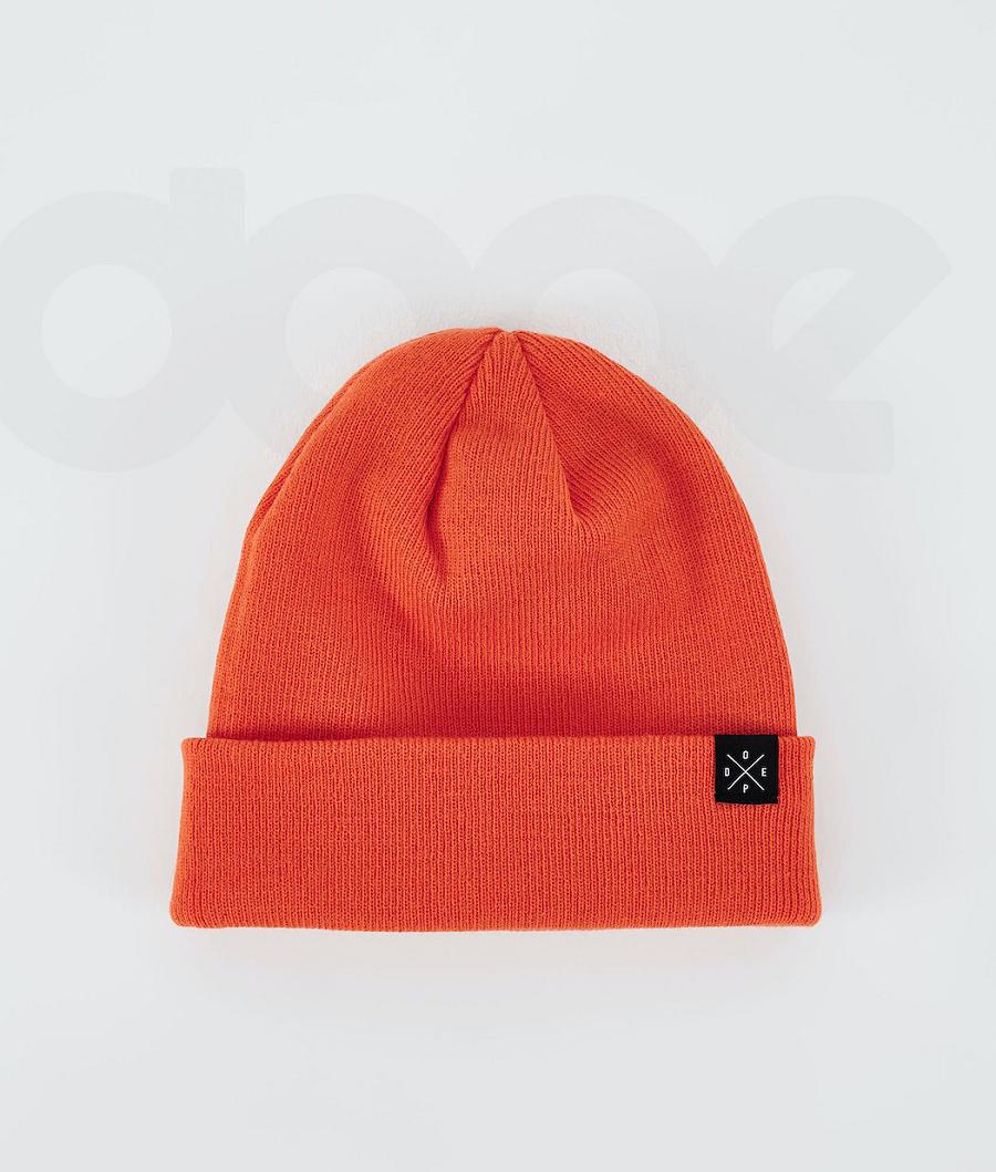 Orange Men\'s Dope Solitude Beanies | NZ_D2068