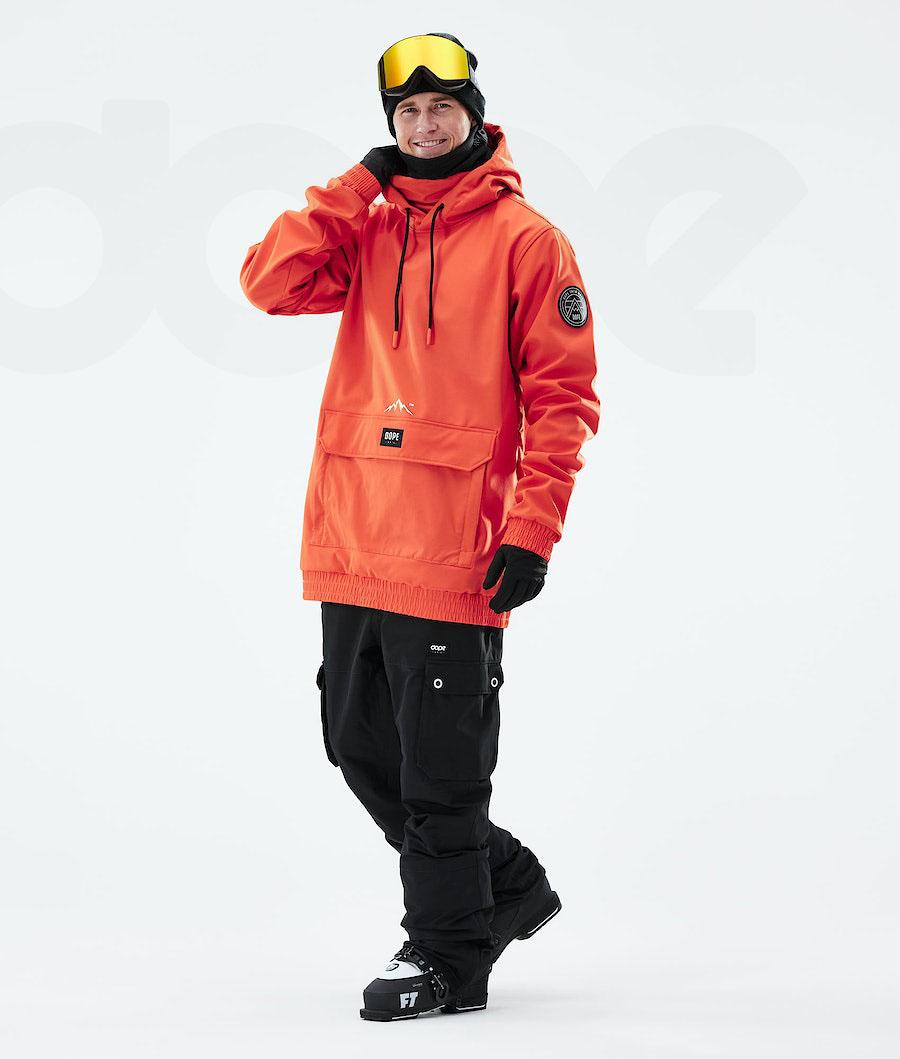 Orange Men's Dope Wylie Ski Jackets | NZ_D1836