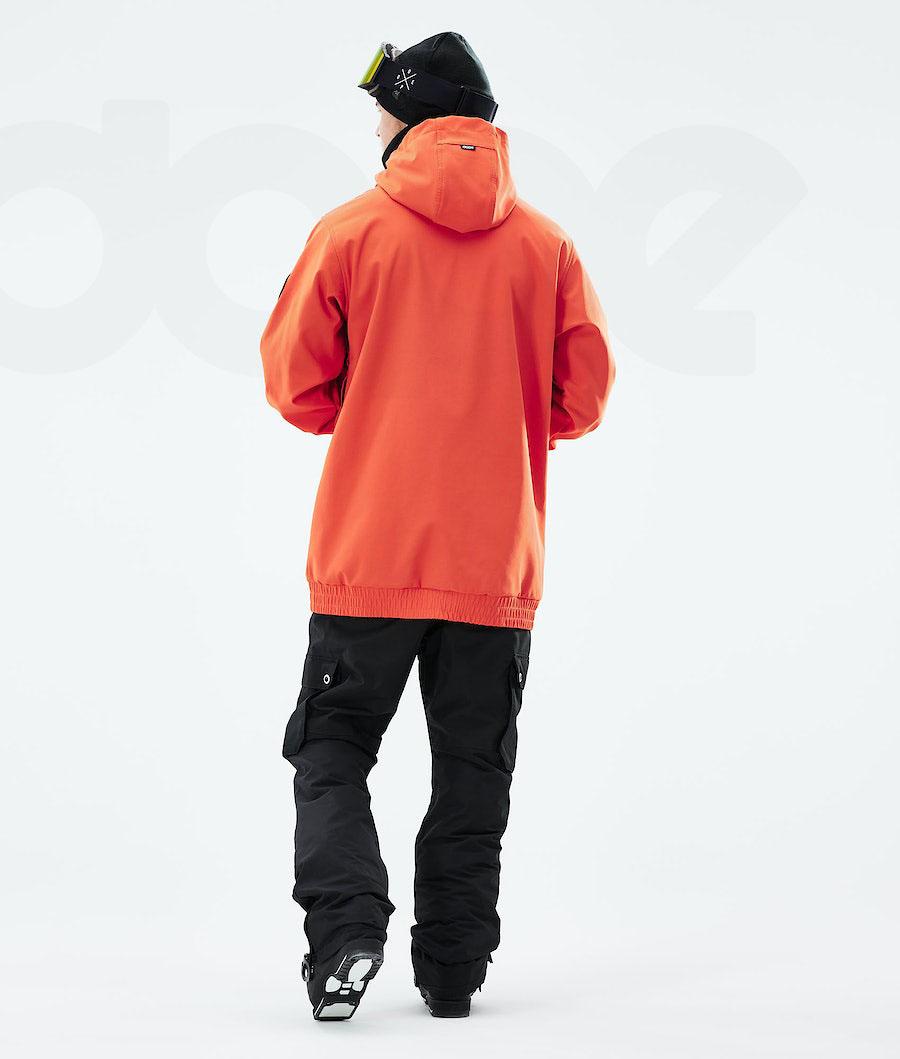 Orange Men's Dope Wylie Ski Jackets | NZ_D1836