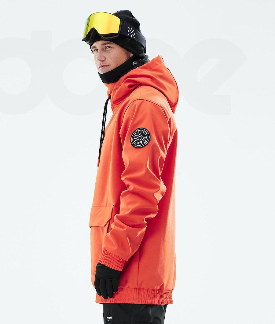 Orange Men's Dope Wylie Ski Jackets | NZ_D1836