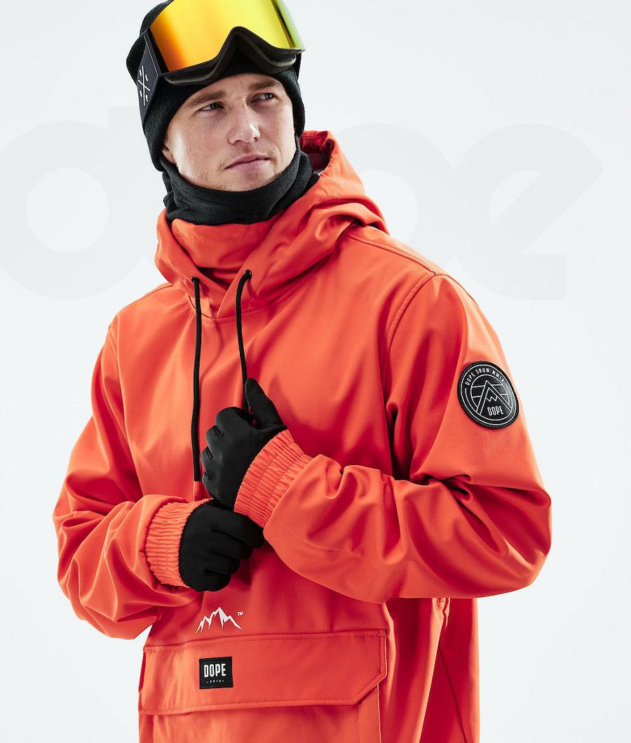Orange Men's Dope Wylie Snowboard Jackets | NZ_D2000