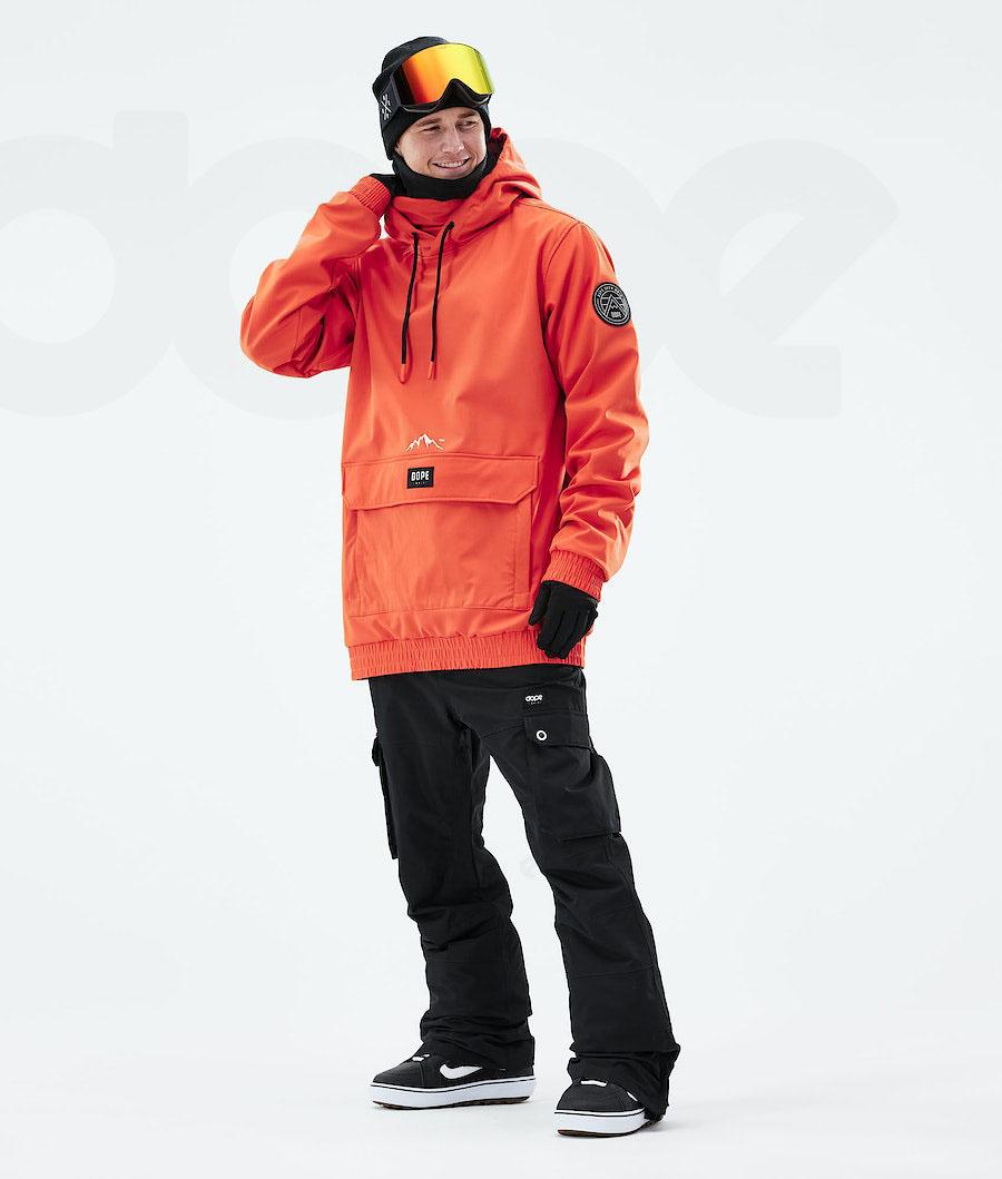 Orange Men's Dope Wylie Snowboard Jackets | NZ_D2000