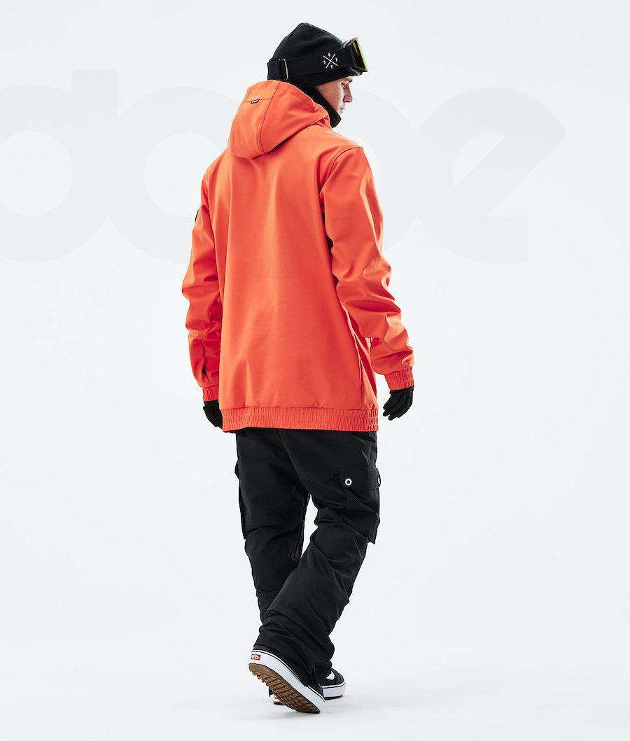 Orange Men's Dope Wylie Snowboard Jackets | NZ_D2000