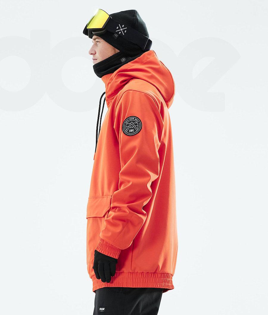 Orange Men's Dope Wylie Snowboard Jackets | NZ_D2000