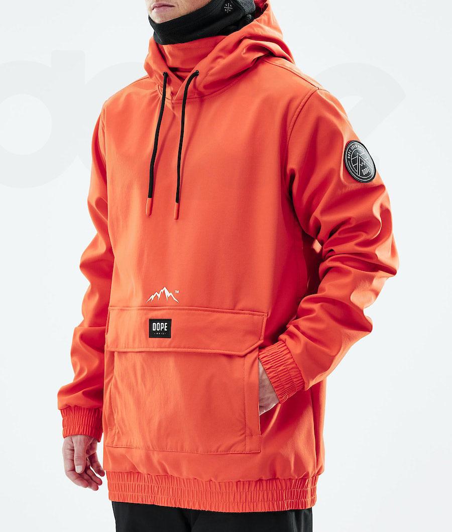 Orange Men's Dope Wylie Snowboard Jackets | NZ_D2000