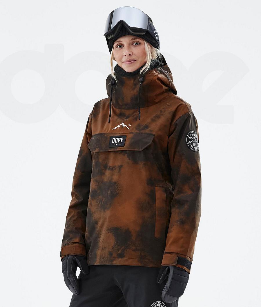Orange Women\'s Dope Blizzard W Ski Jackets | NZ_D2179