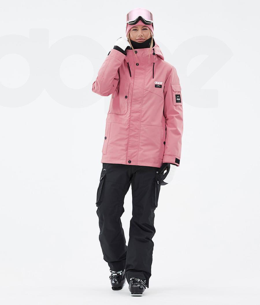 Pink / Black Women's Dope Adept W Ski Jackets | NZ_D1061