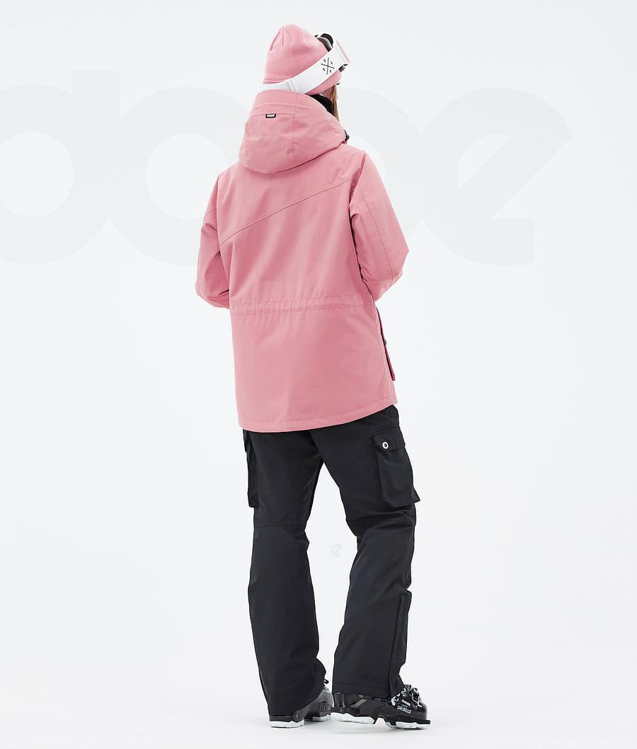 Pink / Black Women's Dope Adept W Ski Jackets | NZ_D1061