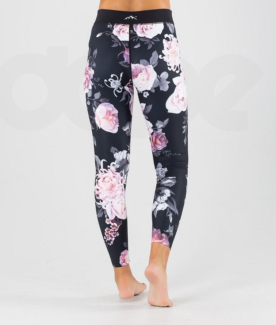 Pink Flower Women's Dope Snuggle W Base Layer Pants | NZ_D2066