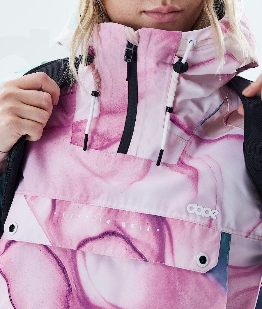 Pink / Green Women's Dope Hiker W Outdoor Jackets | NZ_D2364