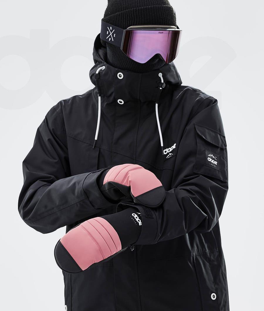 Pink Men's Dope Ace Snowboard Gloves | NZ_D1036