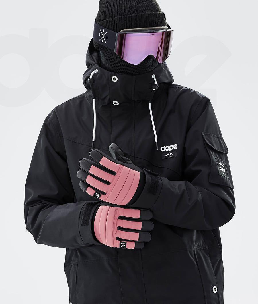 Pink Men's Dope Ace Snowboard Gloves | NZ_D1627