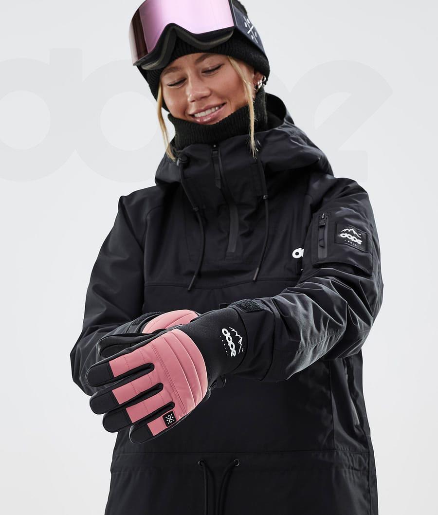 Pink Men's Dope Ace Snowboard Gloves | NZ_D1627