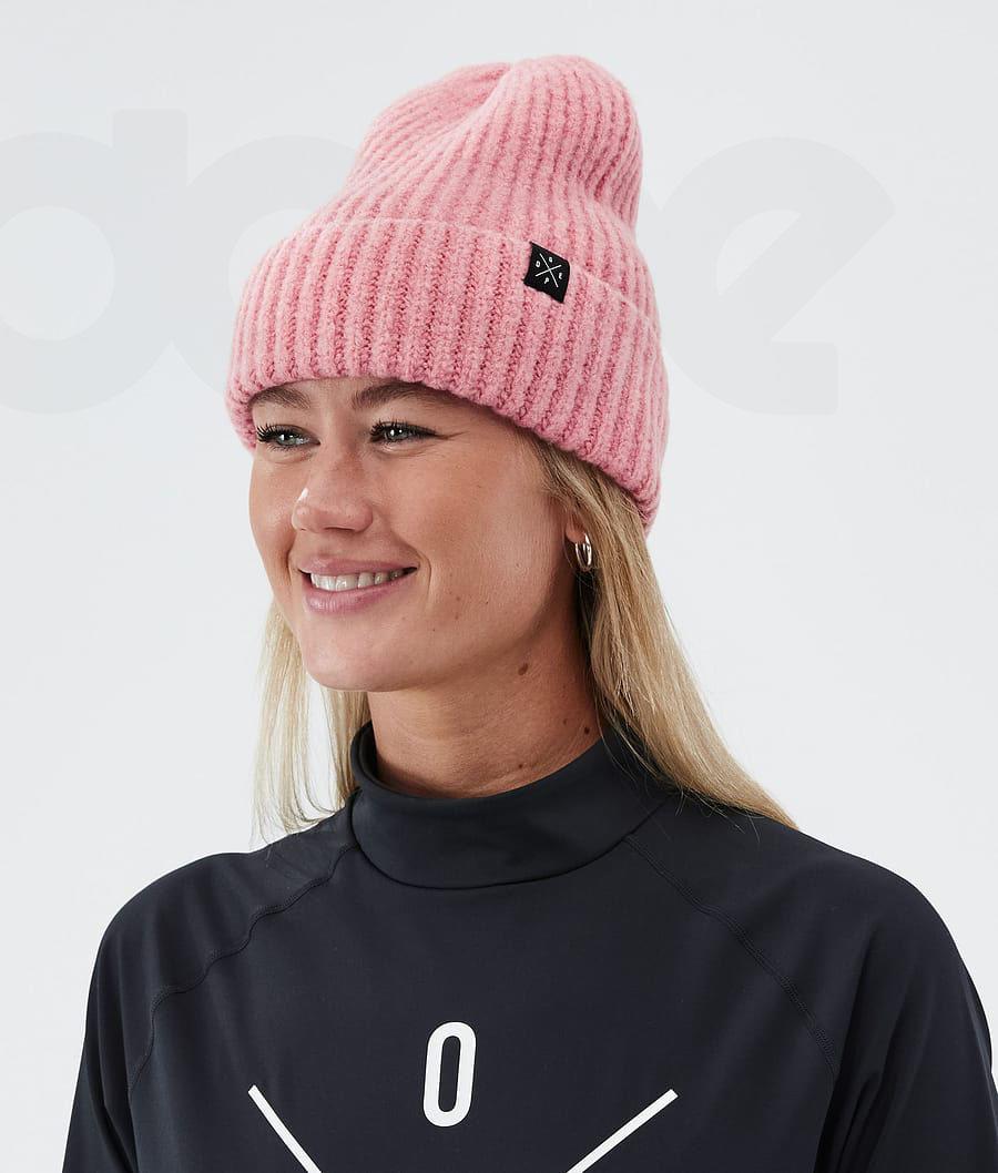 Pink Men's Dope Chunky Beanies | NZ_D1496