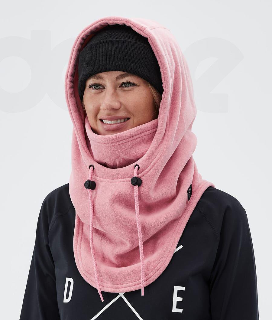 Pink Men's Dope Cozy Hood II Facemasks | NZ_D1090