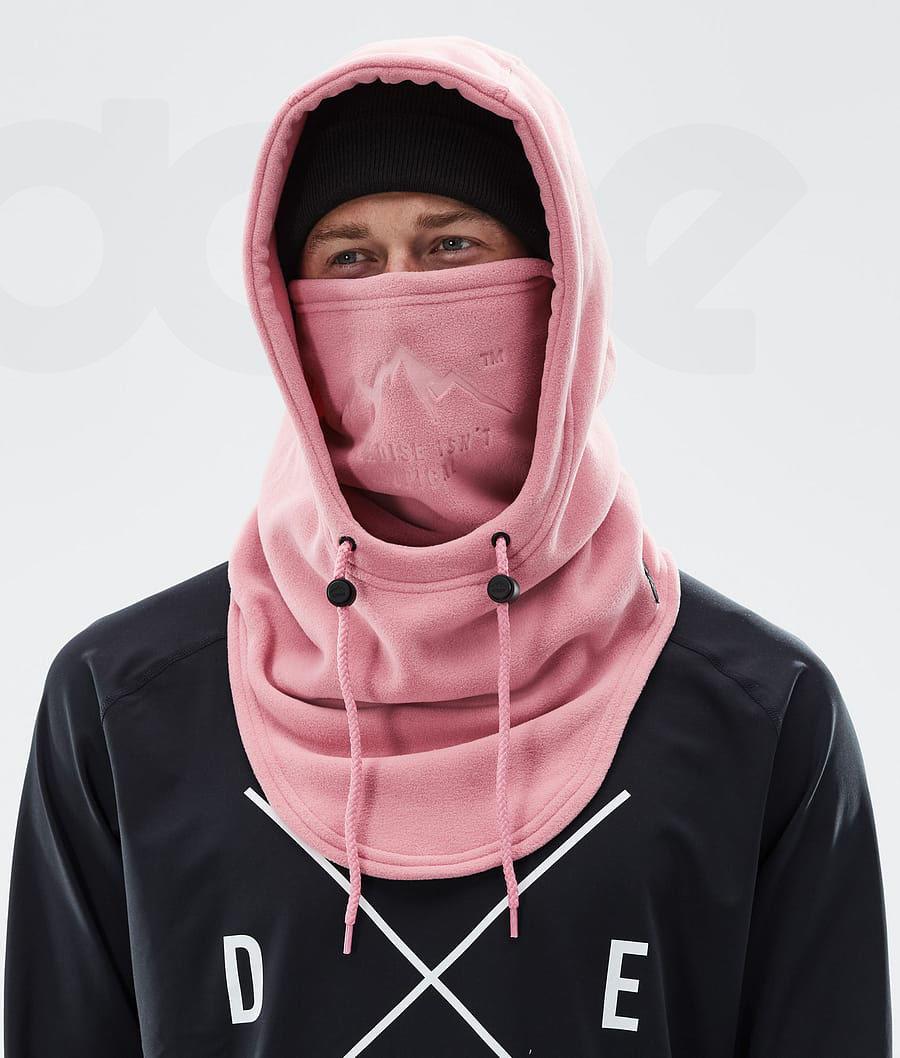 Pink Men's Dope Cozy Hood II Facemasks | NZ_D1090