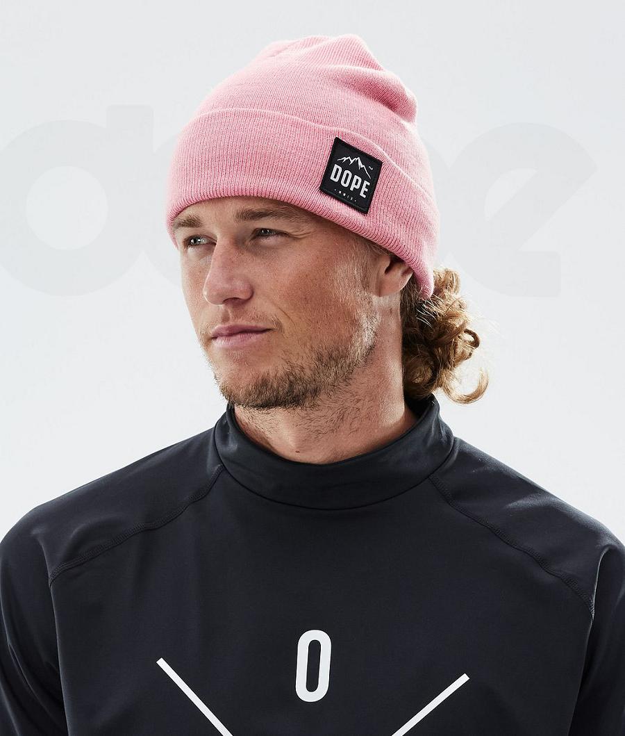 Pink Men's Dope Paradise Beanies | NZ_D1187