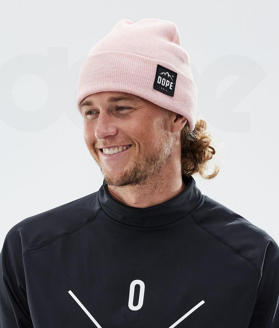 Pink Men's Dope Paradise Beanies | NZ_D1832