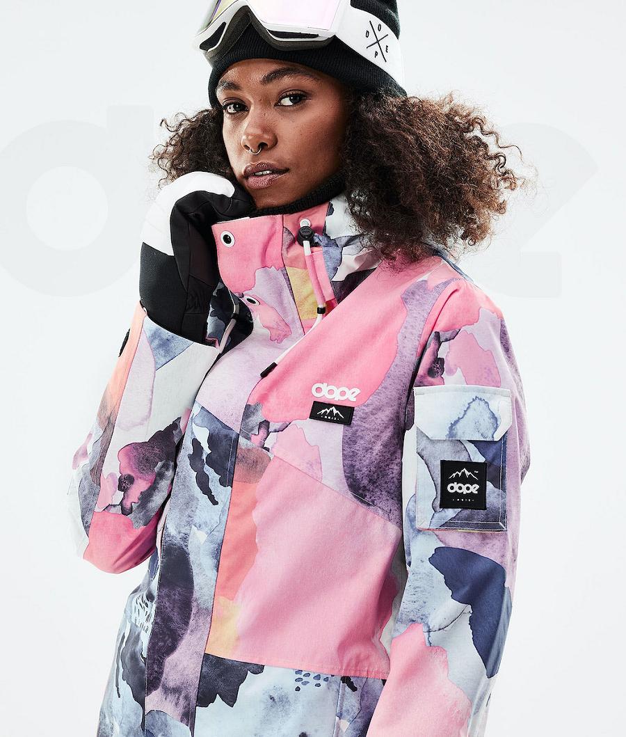 Pink Women's Dope Adept W 2021 Snowboard Jackets | NZ_D2120