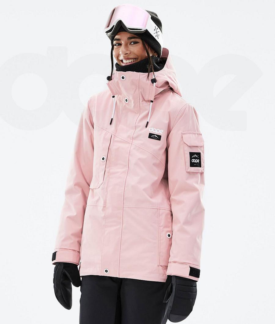 Pink Women\'s Dope Adept W Ski Jackets | NZ_D1289