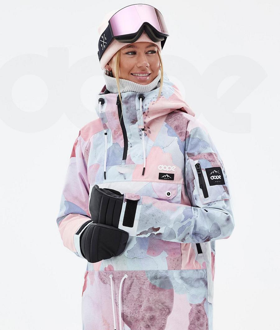 Pink Women's Dope Annok W Snowboard Jackets | NZ_D2341