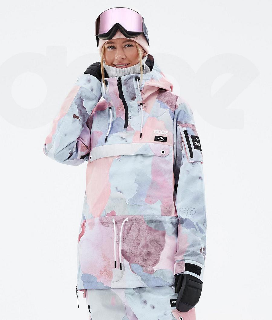 Pink Women\'s Dope Annok W Snowboard Jackets | NZ_D2341