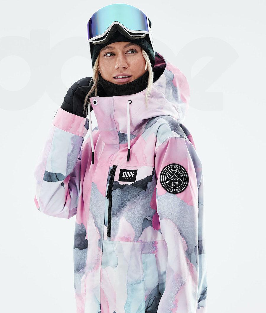 Pink Women's Dope Blizzard W Full Zip 2021 Snowboard Jackets | NZ_D1137