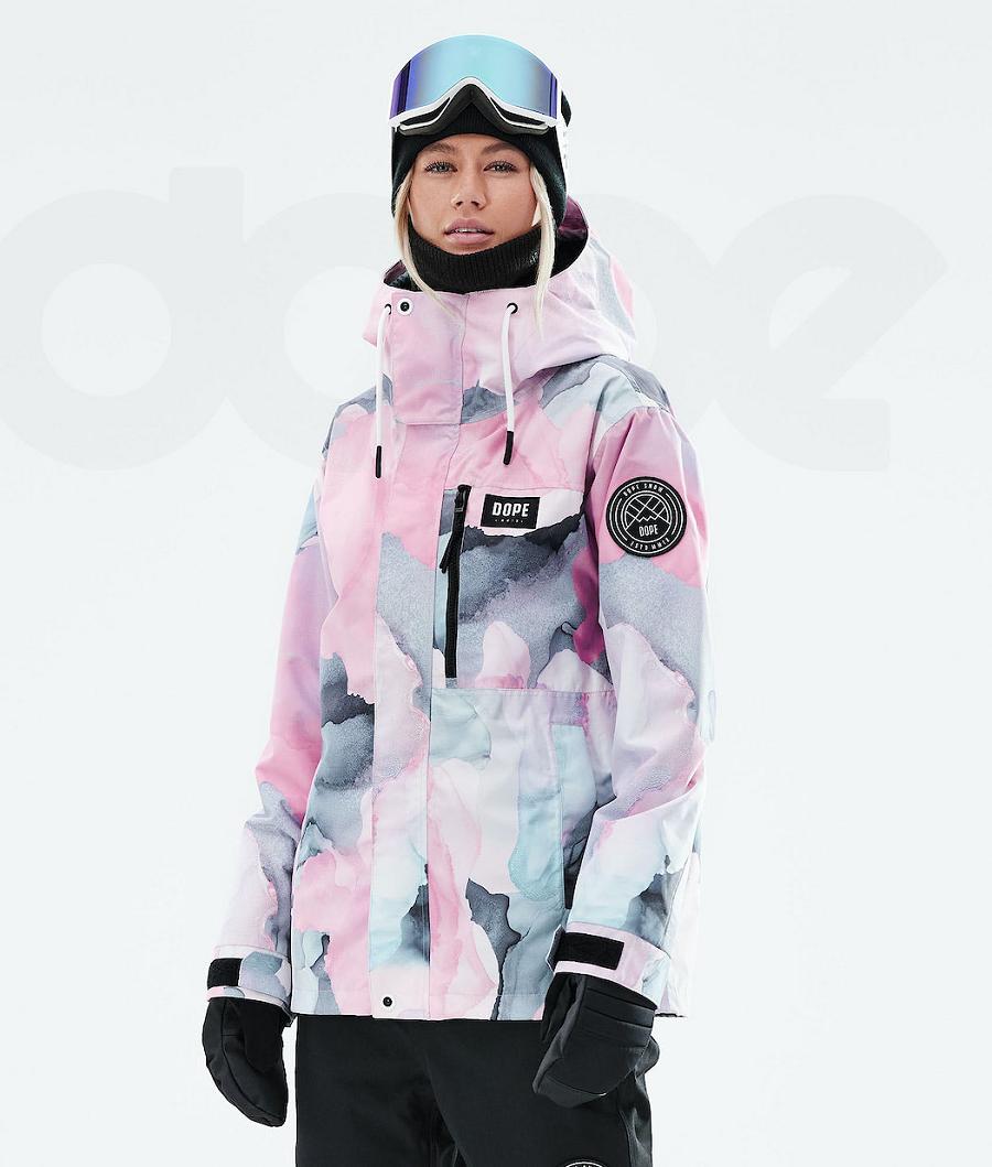 Pink Women\'s Dope Blizzard W Full Zip 2021 Snowboard Jackets | NZ_D1137