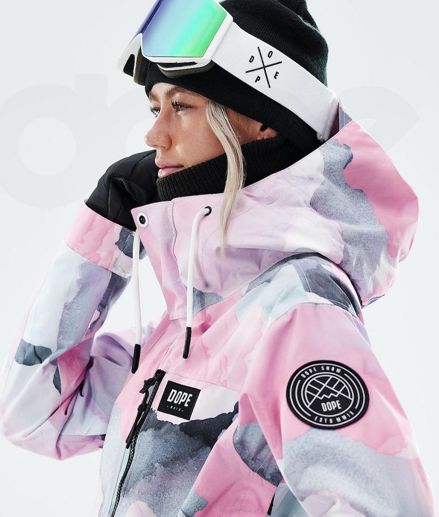 Pink Women's Dope Blizzard W Full Zip 2021 Ski Jackets | NZ_D2533