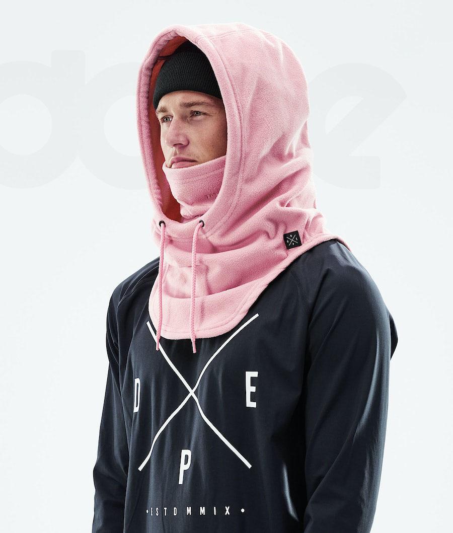 Pink Women's Dope Cozy Hood II Facemasks | NZ_D1810