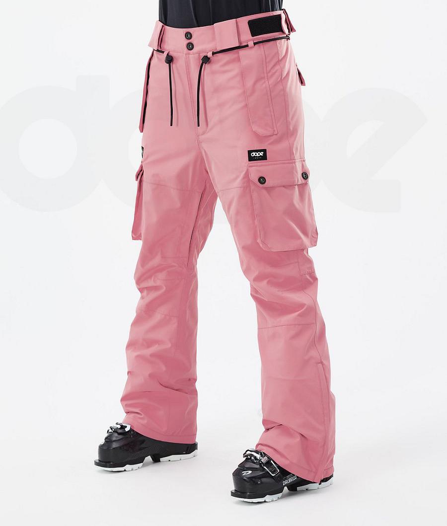 Pink Women\'s Dope Iconic W Ski Pants | NZ_D1559