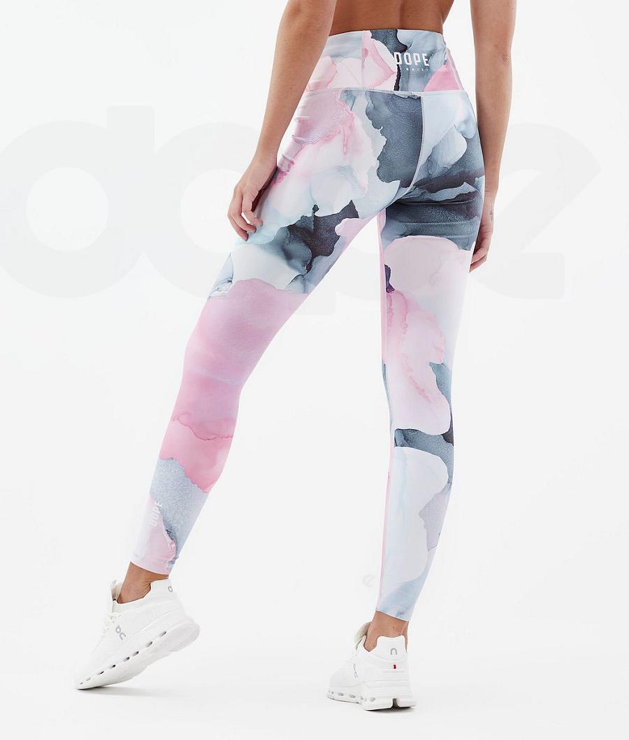 Pink Women's Dope Lofty Leggings | NZ_D1634