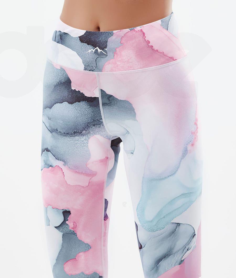 Pink Women's Dope Lofty Leggings | NZ_D1634
