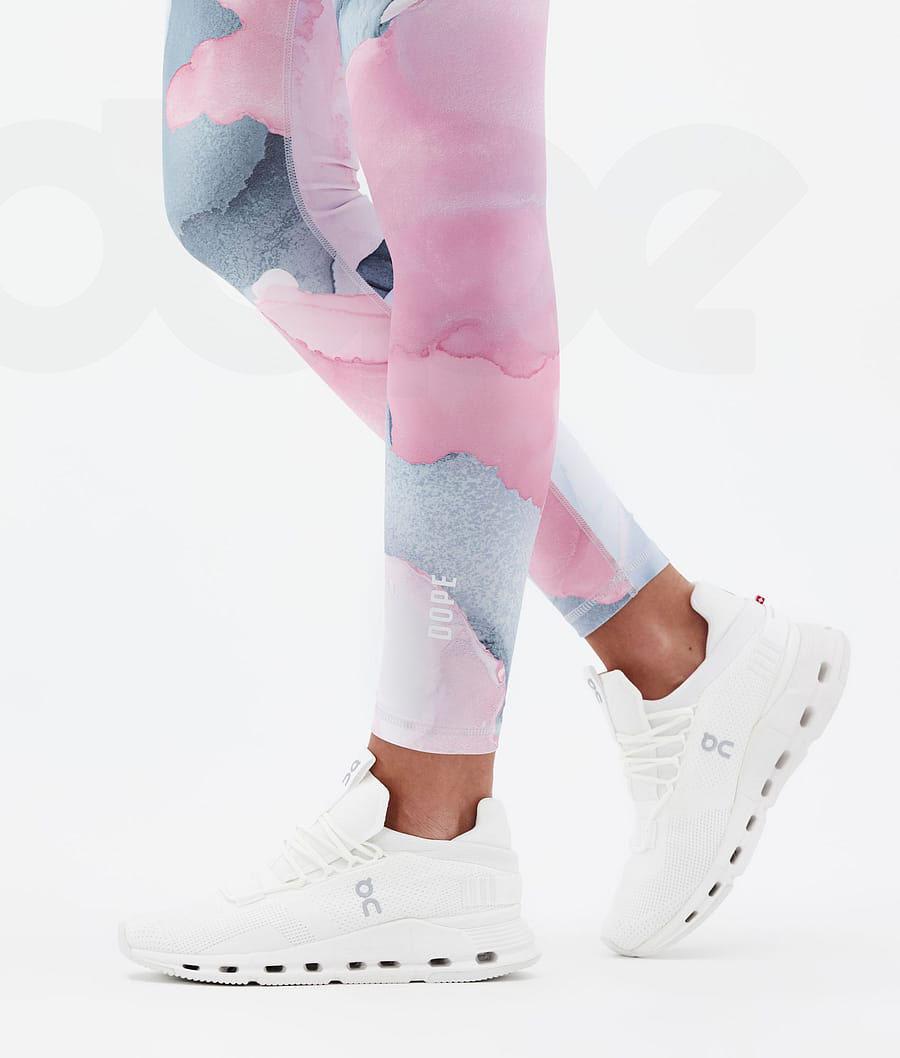 Pink Women's Dope Lofty Leggings | NZ_D1634