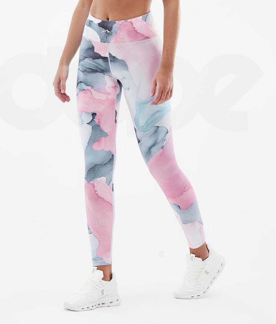 Pink Women\'s Dope Lofty Leggings | NZ_D1634