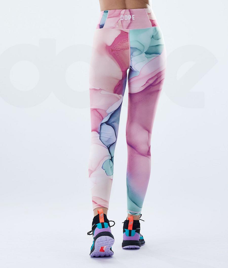 Pink Women's Dope Lofty Leggings | NZ_D2222