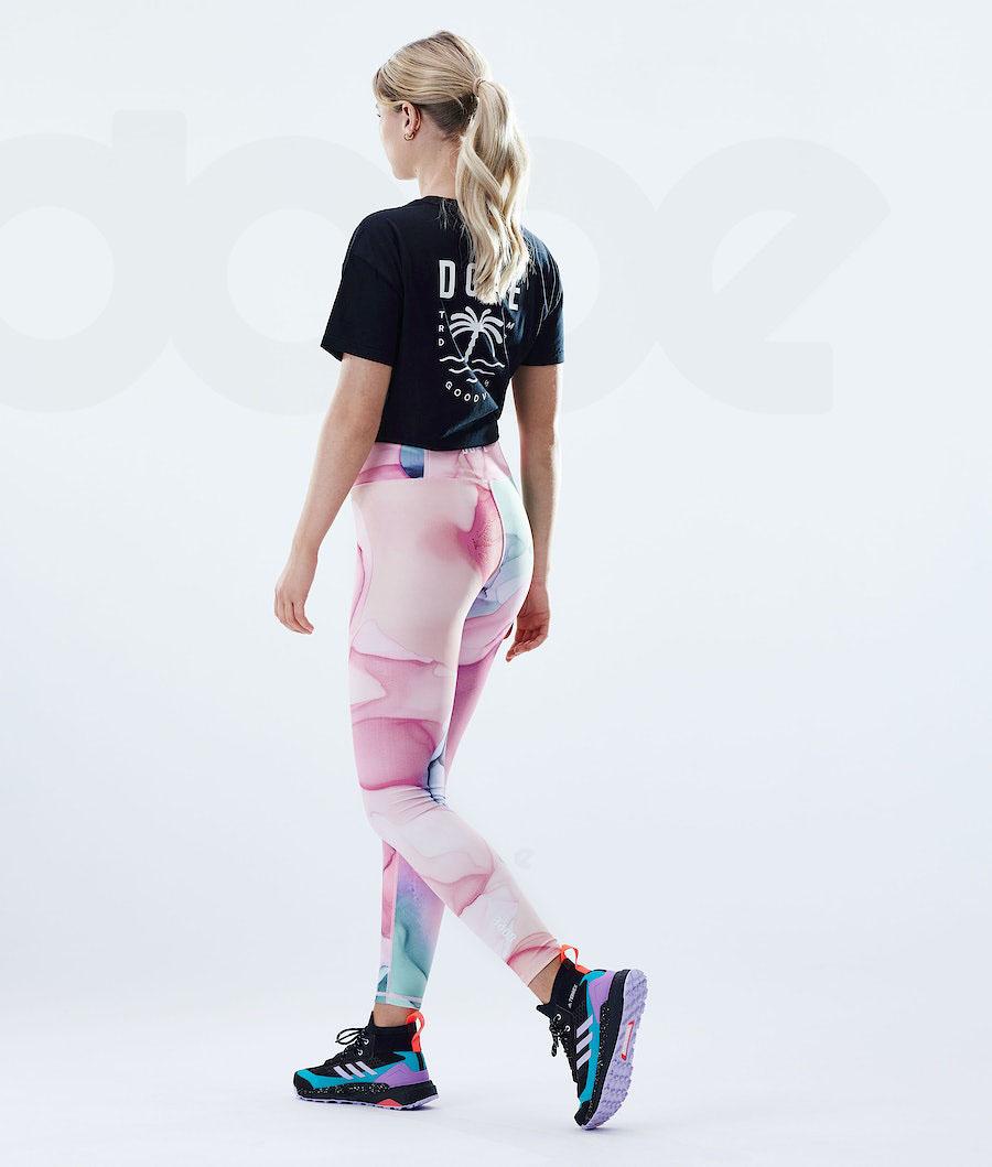 Pink Women's Dope Lofty Leggings | NZ_D2222