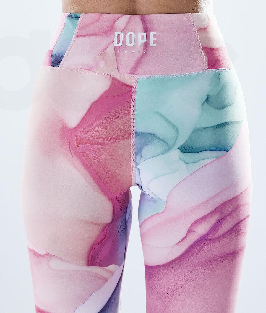 Pink Women's Dope Lofty Leggings | NZ_D2222