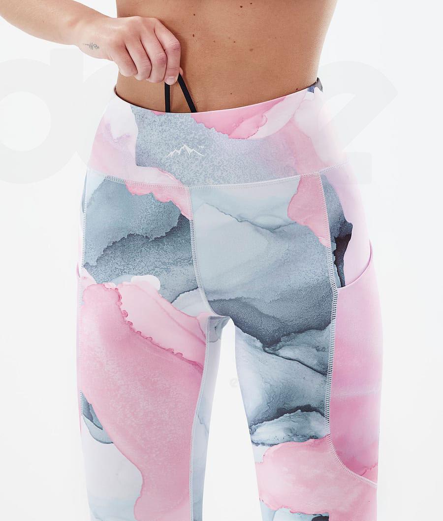 Pink Women's Dope Lofty Tech Leggings | NZ_D1057